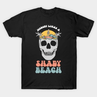 Shady Beach Retro Summer Vacation T-Shirt